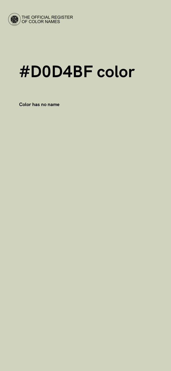 #D0D4BF color image