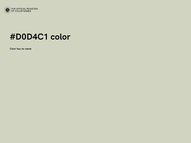#D0D4C1 color image