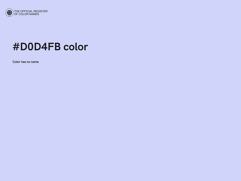 #D0D4FB color image