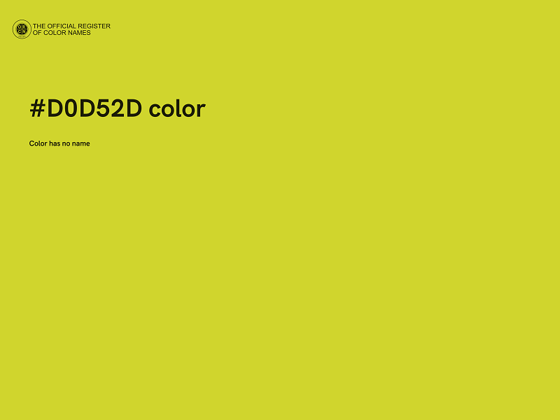 #D0D52D color image