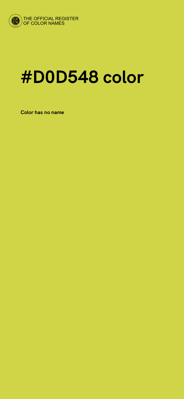 #D0D548 color image
