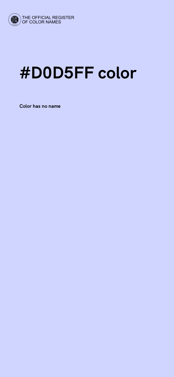 #D0D5FF color image