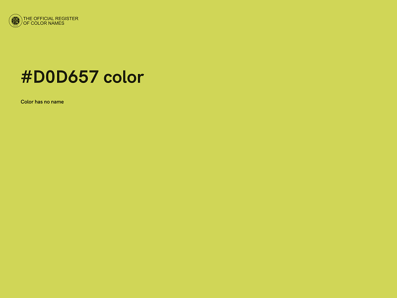 #D0D657 color image