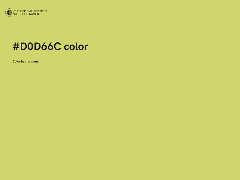 #D0D66C color image