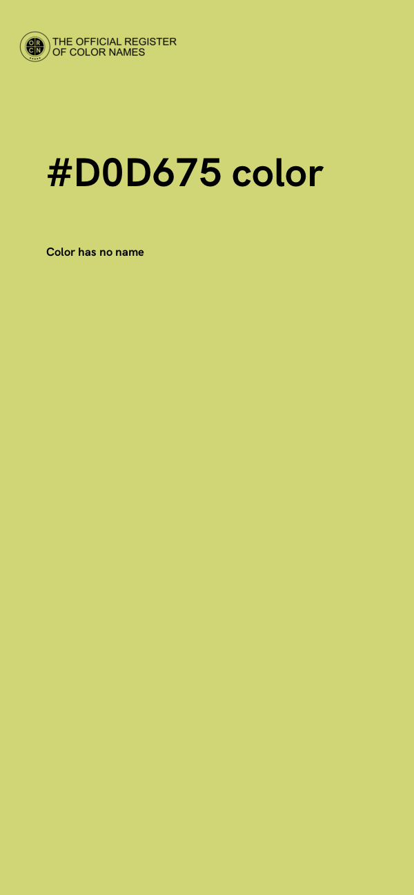 #D0D675 color image