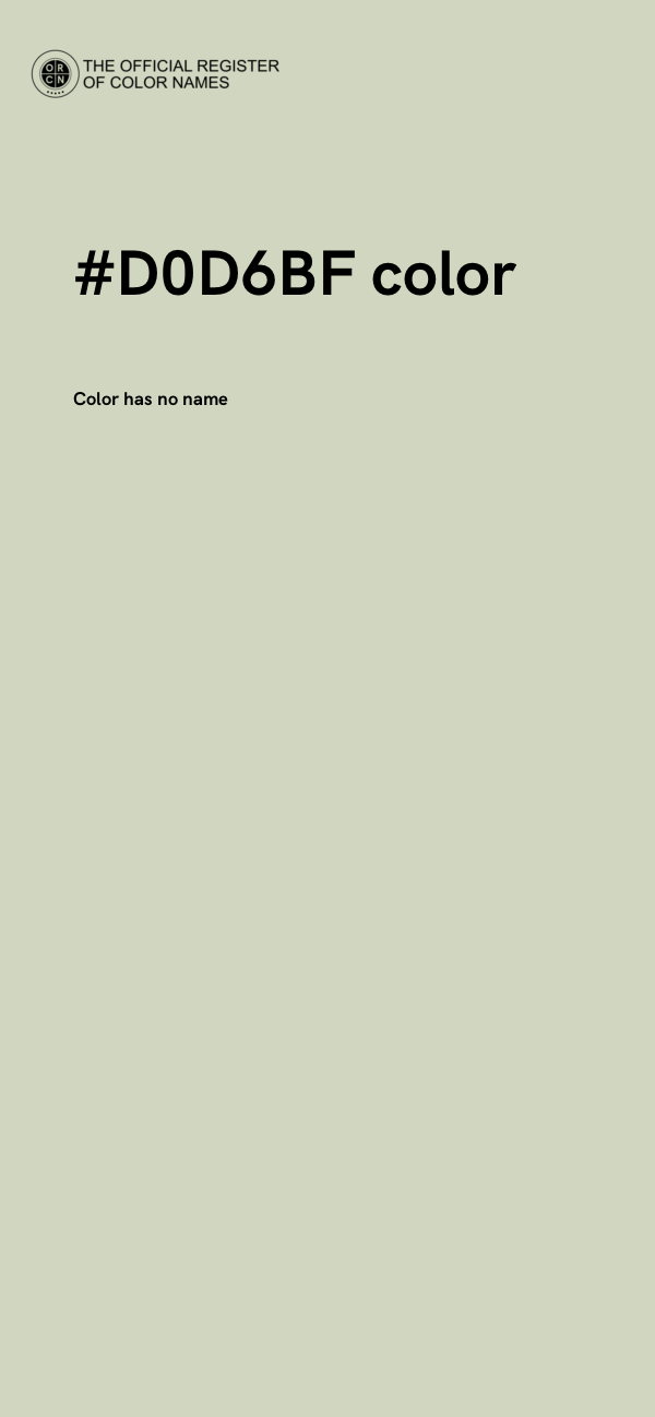 #D0D6BF color image