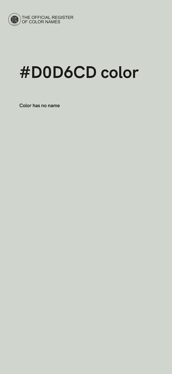 #D0D6CD color image