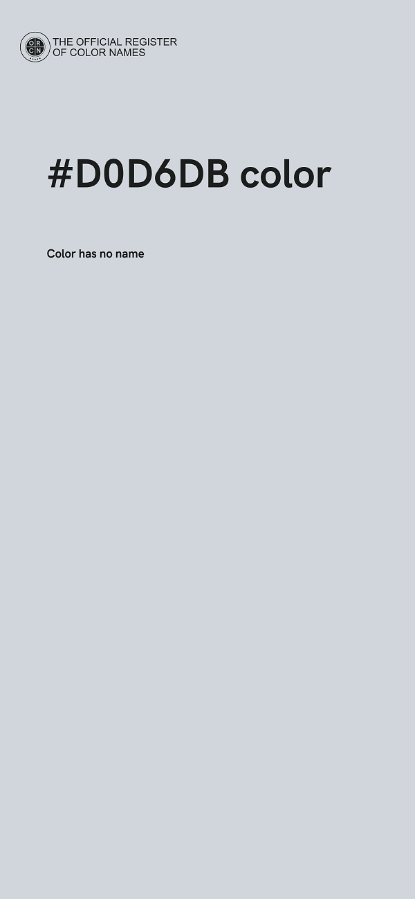 #D0D6DB color image