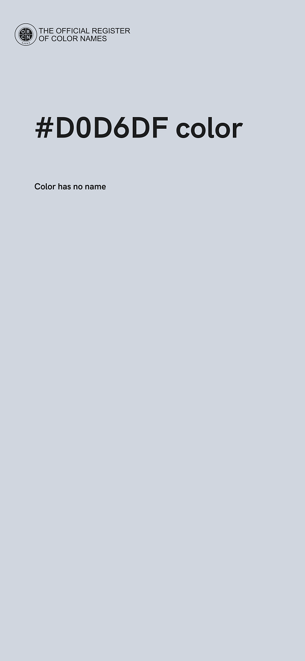 #D0D6DF color image