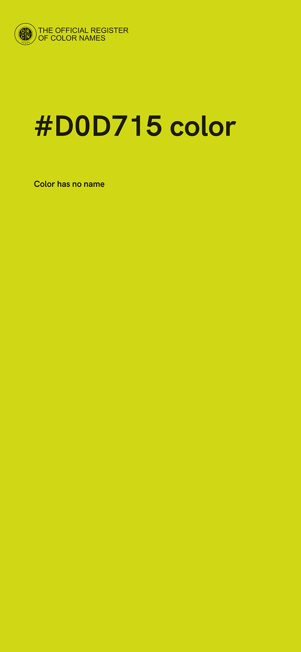 #D0D715 color image