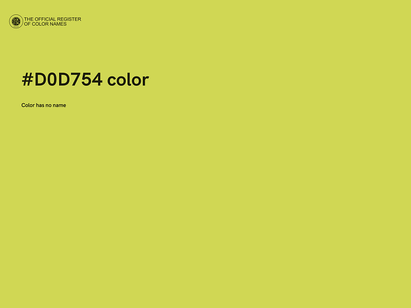 #D0D754 color image