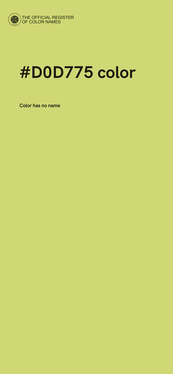 #D0D775 color image