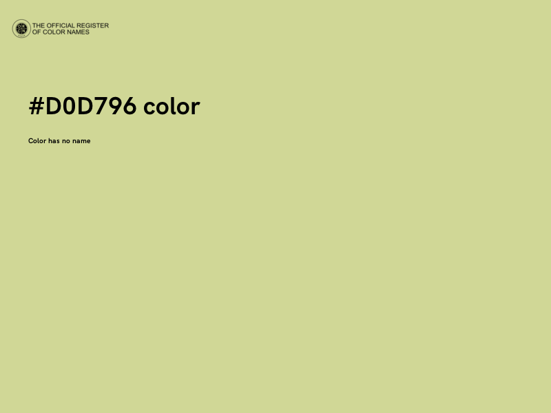 #D0D796 color image