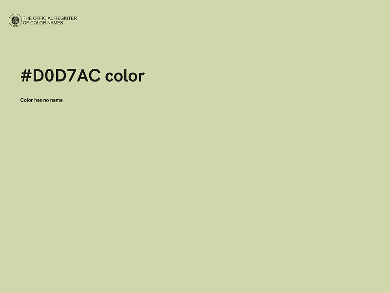 #D0D7AC color image