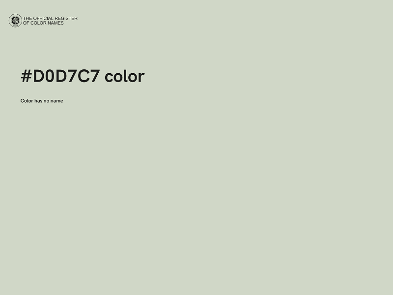 #D0D7C7 color image