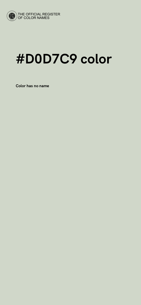 #D0D7C9 color image