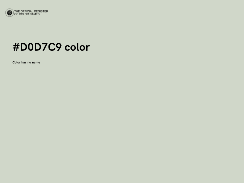 #D0D7C9 color image