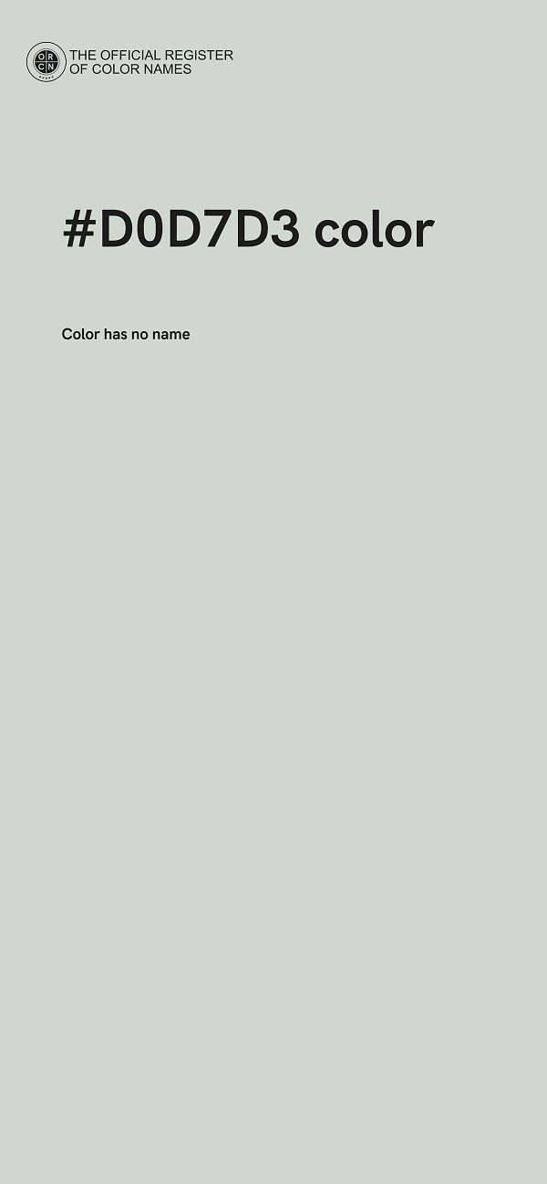 #D0D7D3 color image