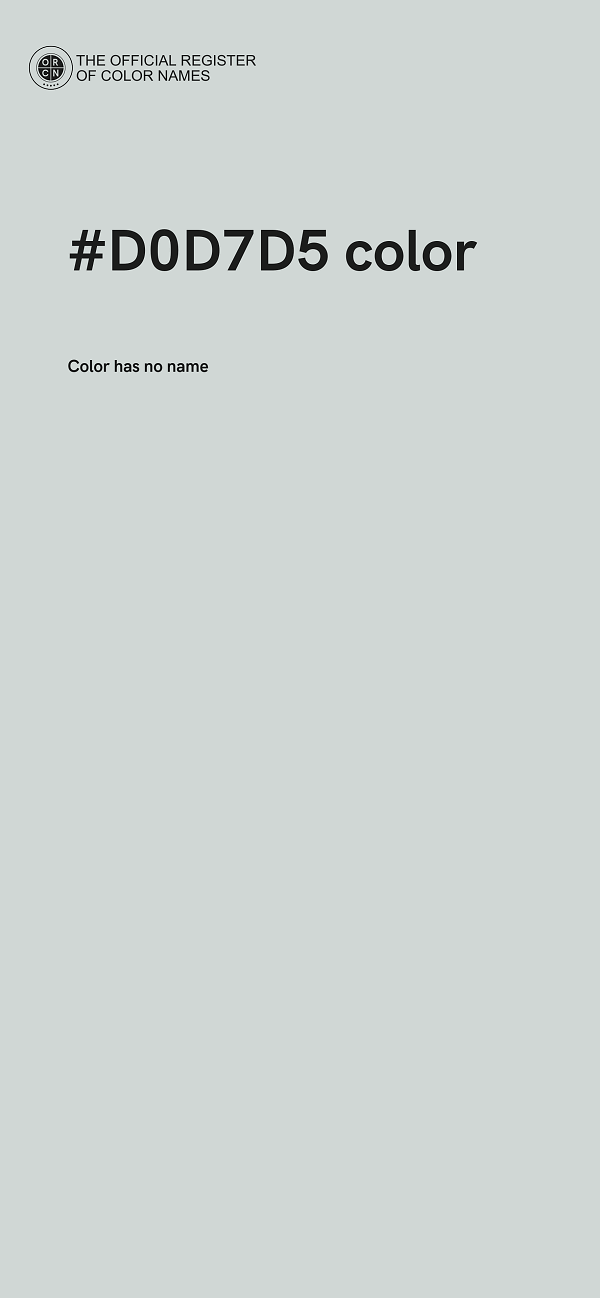 #D0D7D5 color image