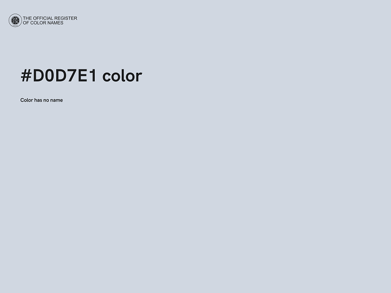 #D0D7E1 color image