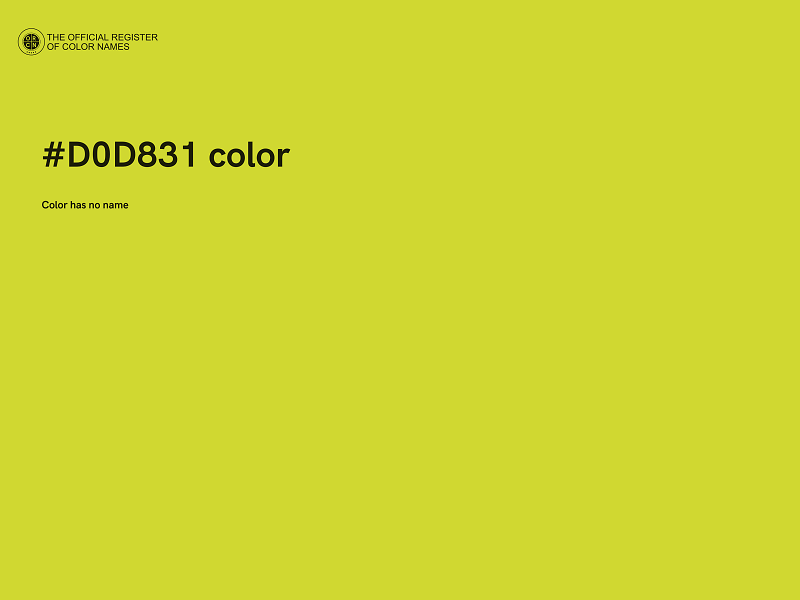 #D0D831 color image