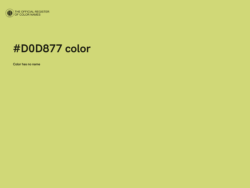 #D0D877 color image