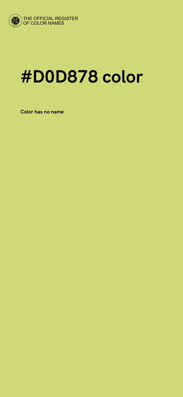 #D0D878 color image