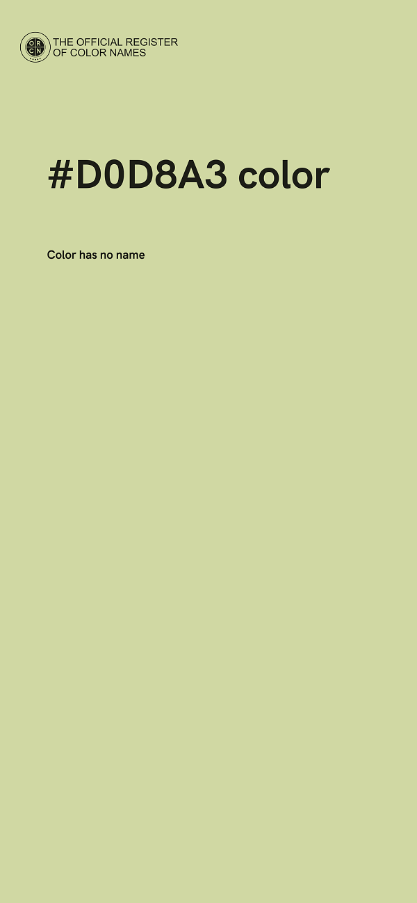 #D0D8A3 color image