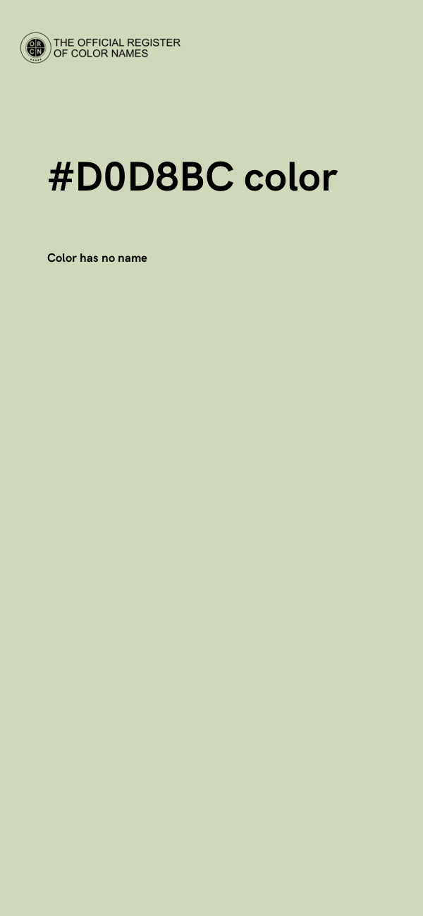 #D0D8BC color image
