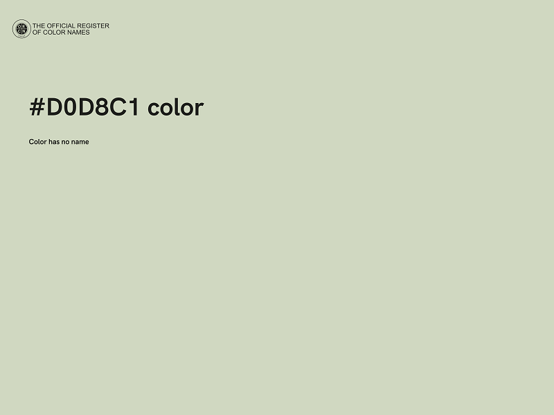 #D0D8C1 color image