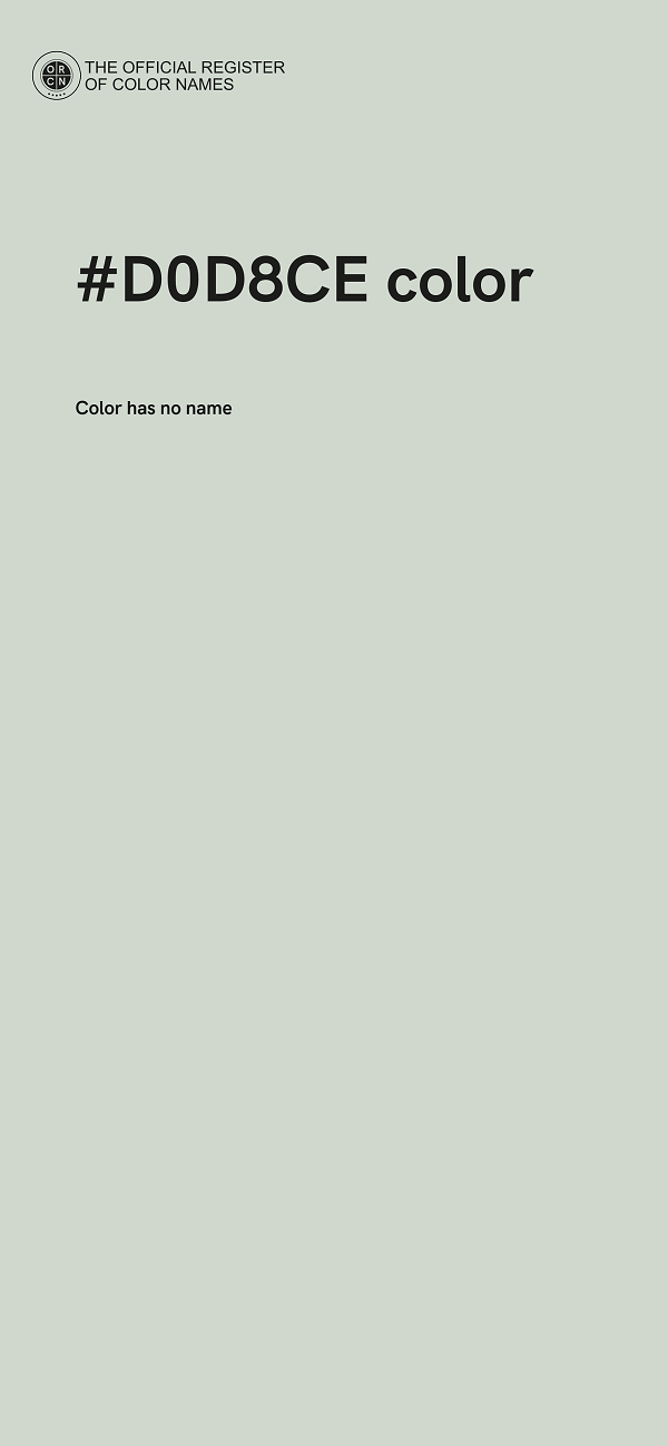 #D0D8CE color image