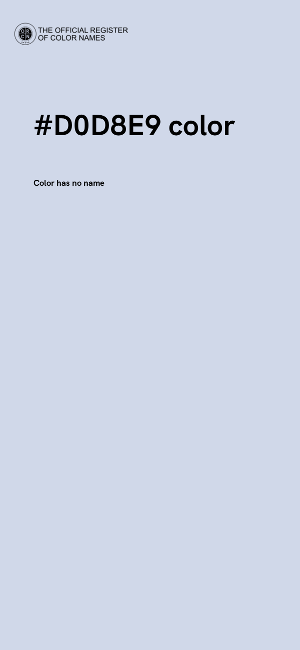 #D0D8E9 color image
