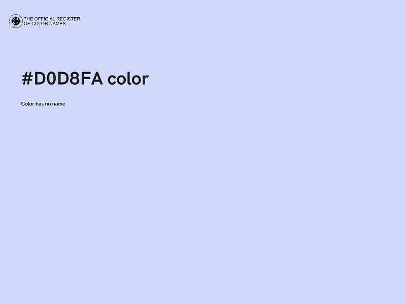 #D0D8FA color image