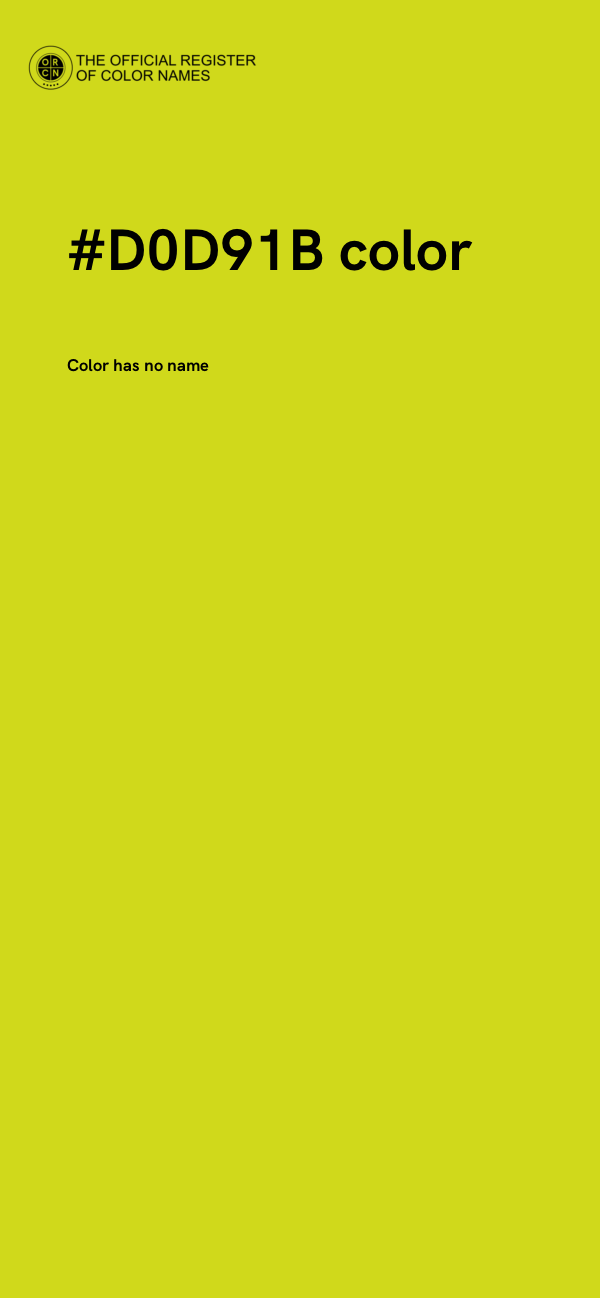 #D0D91B color image