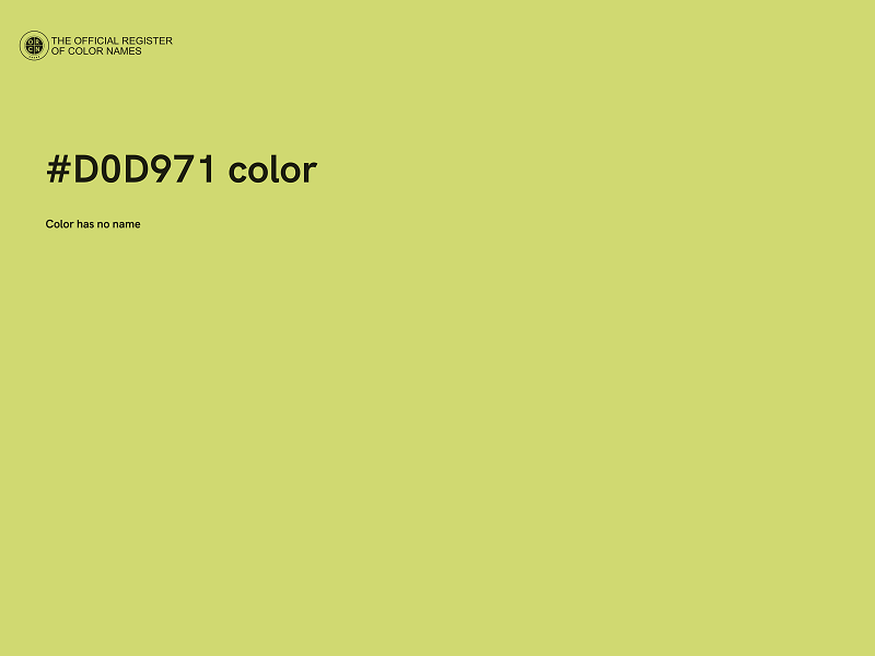 #D0D971 color image