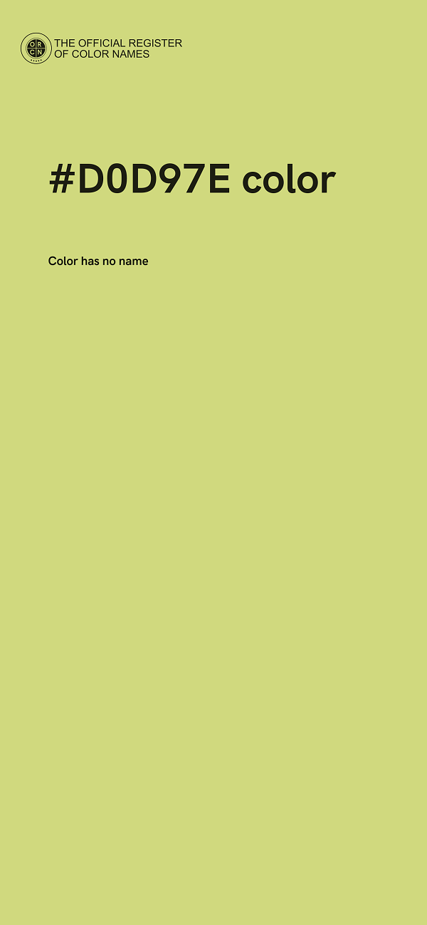 #D0D97E color image