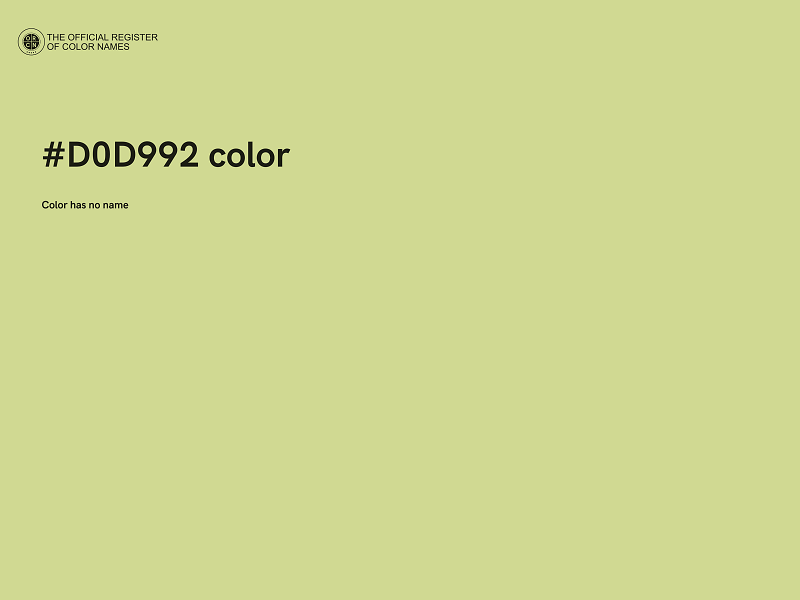 #D0D992 color image