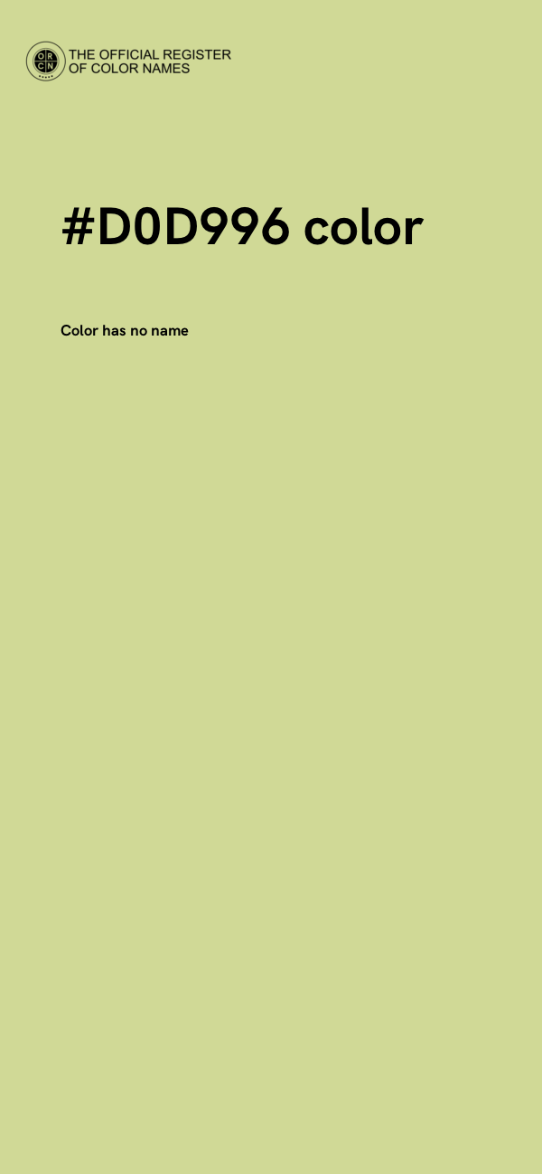 #D0D996 color image