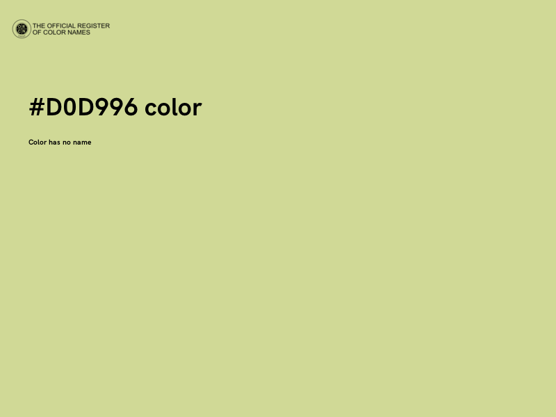 #D0D996 color image