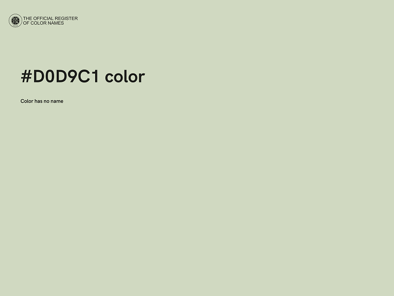 #D0D9C1 color image