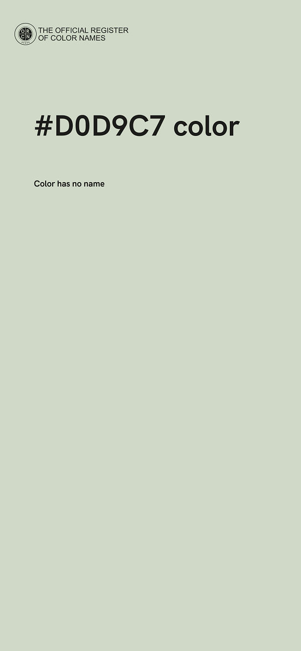 #D0D9C7 color image