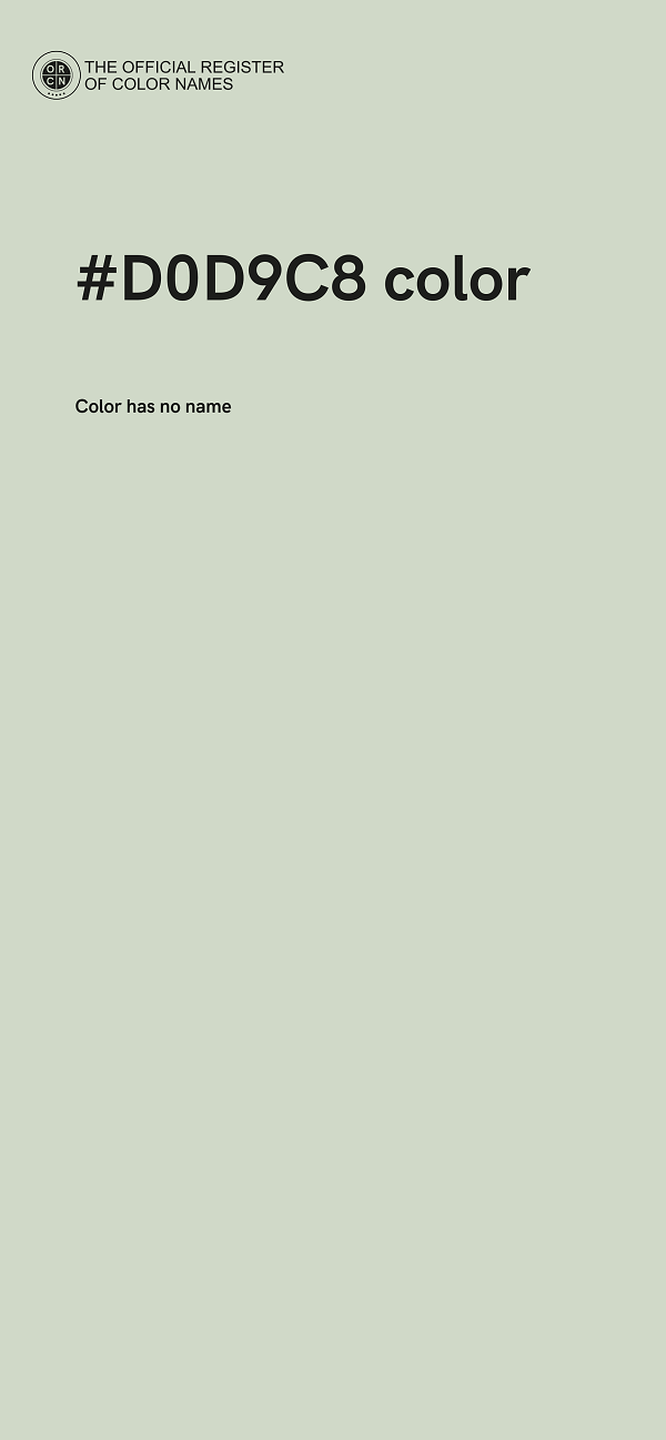 #D0D9C8 color image