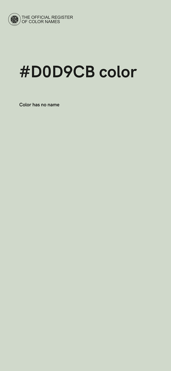 #D0D9CB color image