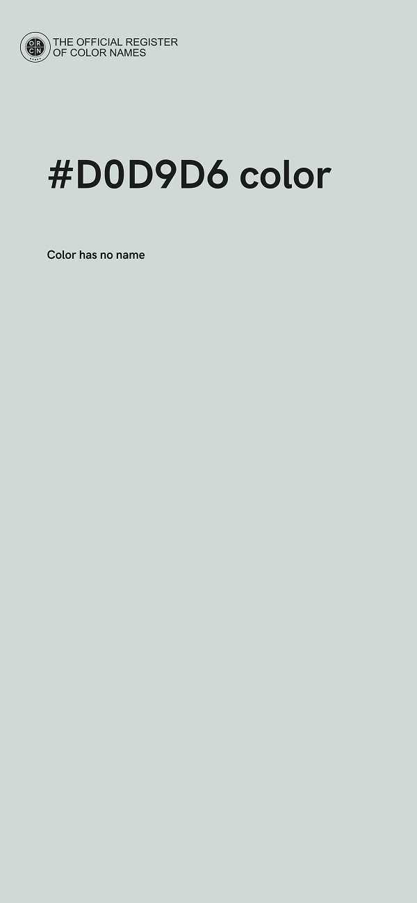 #D0D9D6 color image