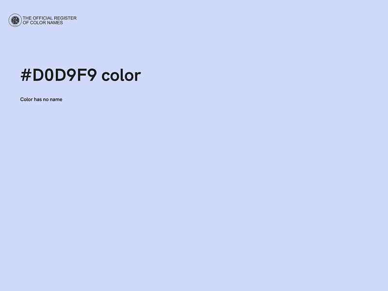 #D0D9F9 color image