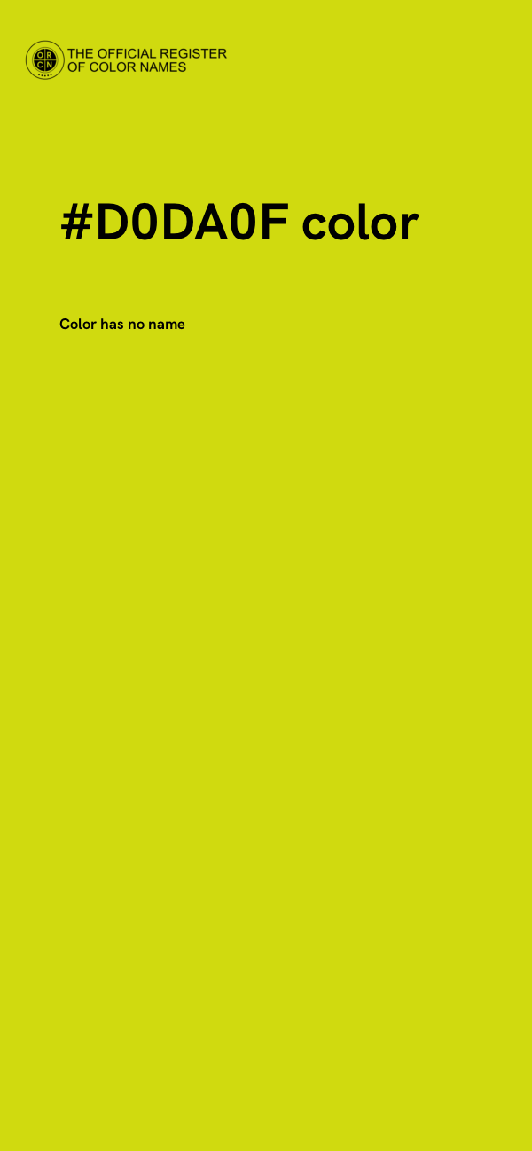 #D0DA0F color image
