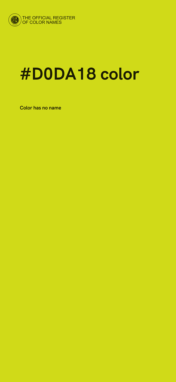 #D0DA18 color image