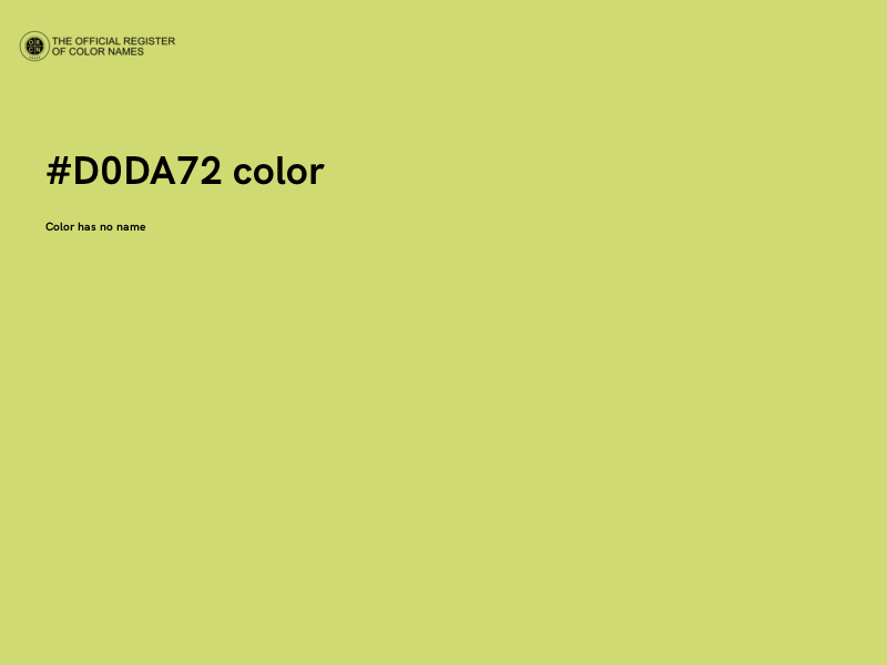 #D0DA72 color image