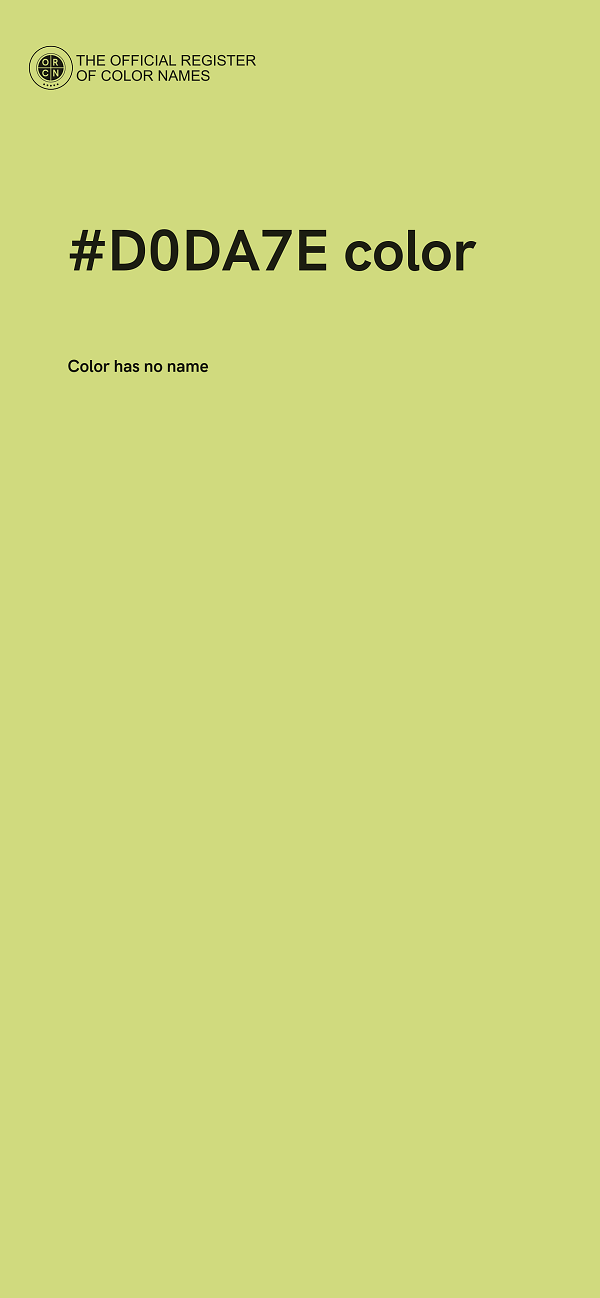 #D0DA7E color image