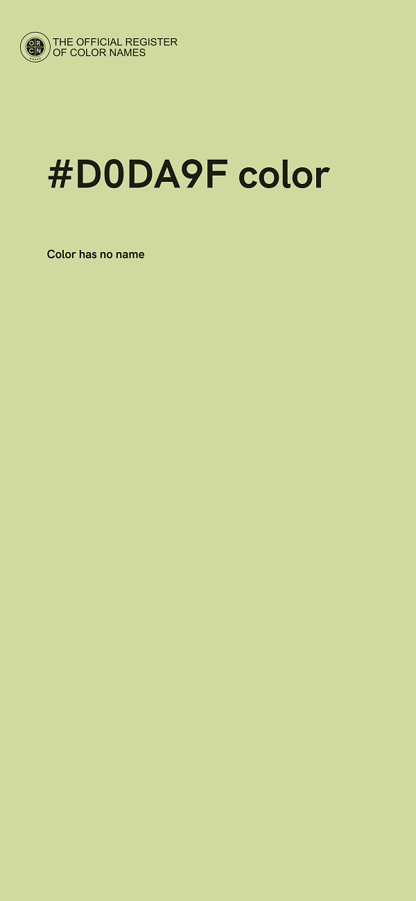 #D0DA9F color image